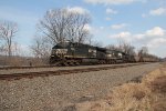 NS 8162 leads train 593 west